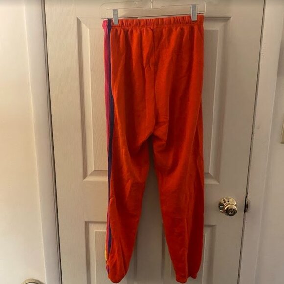 5 STRIPE SWEATPANTS - ORANGE // YELLOW // PURPLE - Picture 3 of 5